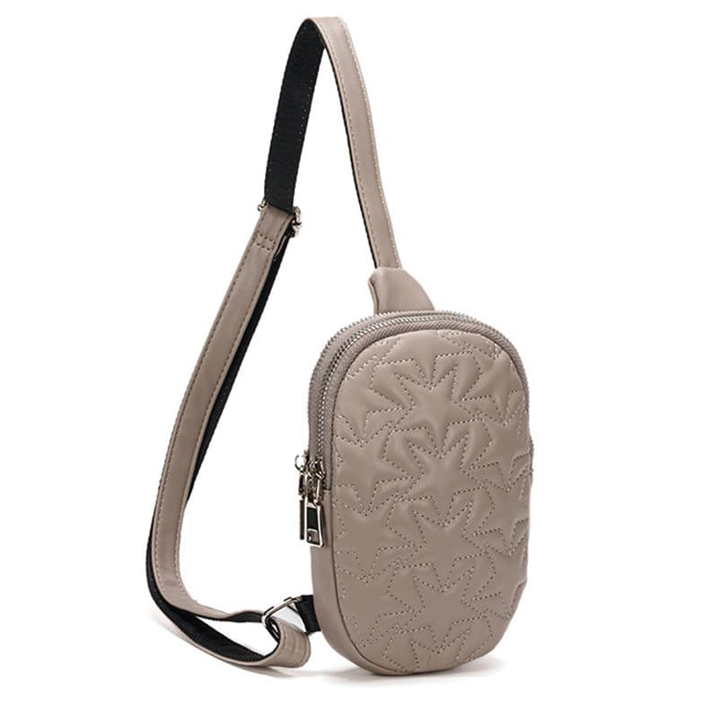 2026 novo estilo leve feminino saco de peito saco de couro do telefone móvel chave moeda bolsa Multi-camada zíper saco d