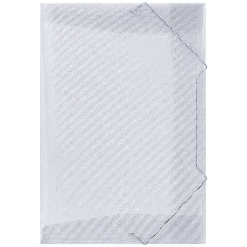 Pasta Ofício Soft Cristal Transparente 335x235x0,35mm Aba Elástico Polibras