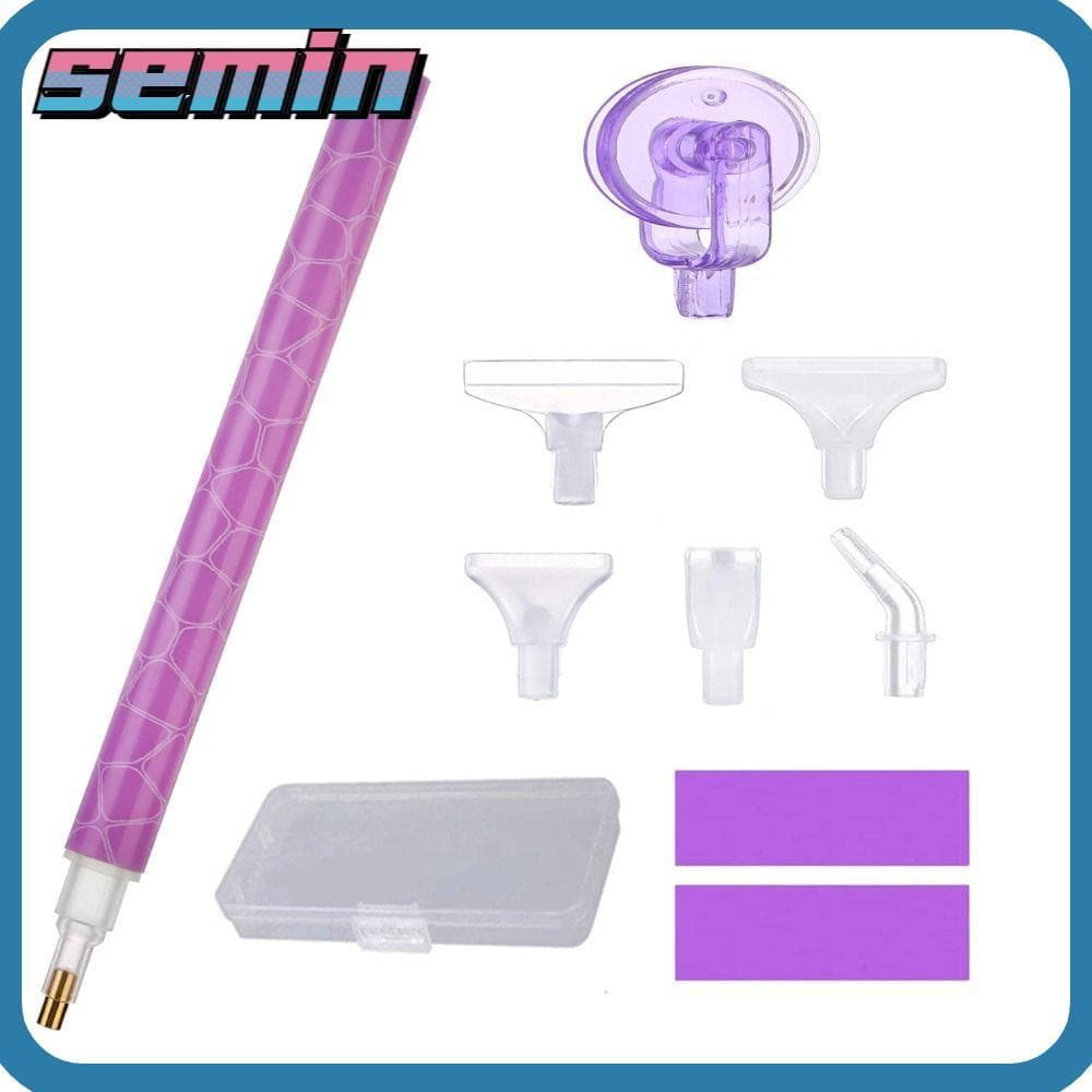 Kit De Caneta De Pintura Diamante SEMIN , Rolo Broca De Bordado De Ferramenta De , Acessórios Cruzados