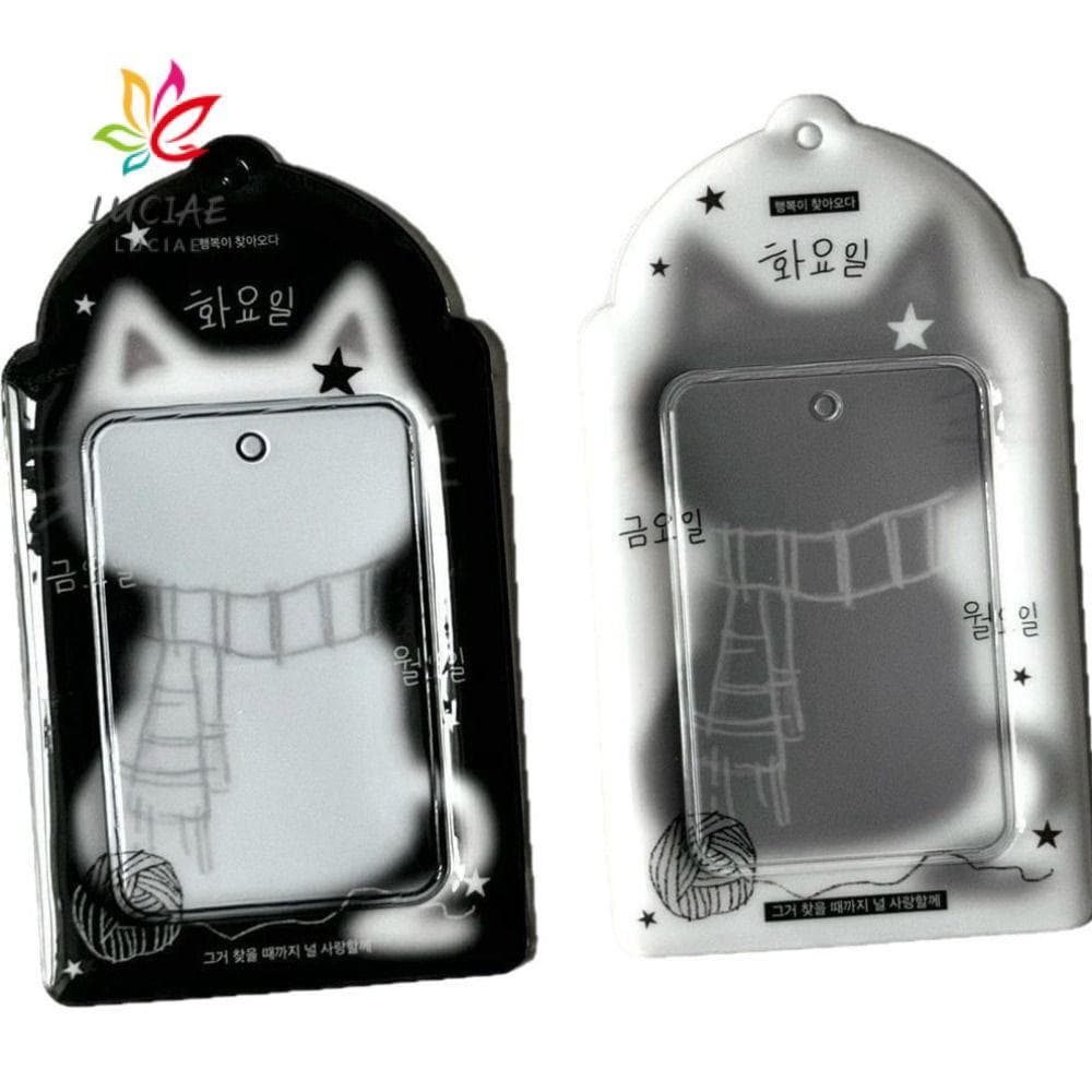 LUCIAE Photocard , Suporte Multifuncional Para Cartão Fotográfico De Gato Preto , De Armazenamento De Fotos De 3 Polegad