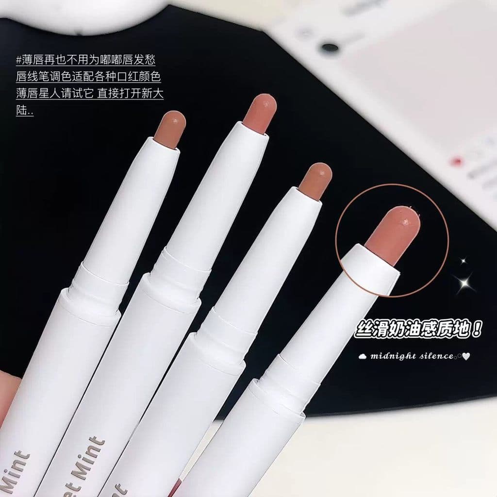 Doce hortelã lábio forro cor Nude canela cor lábio corretivo Primer à prova dwaterproof água de longa duração não-desbot