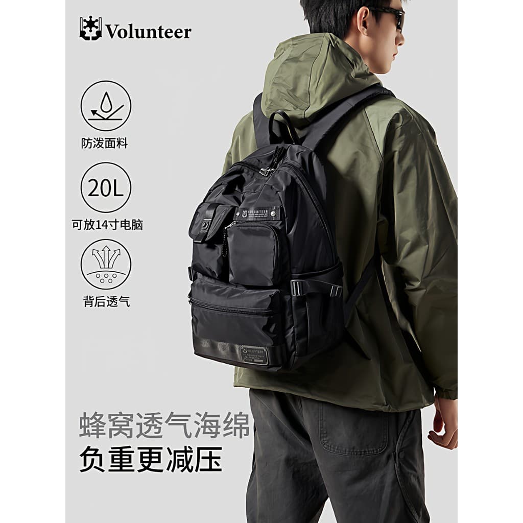 Walondier mochila masculina Oxford pano saco de viagem estudante saco de escola saco de computador grande capacidade Mul