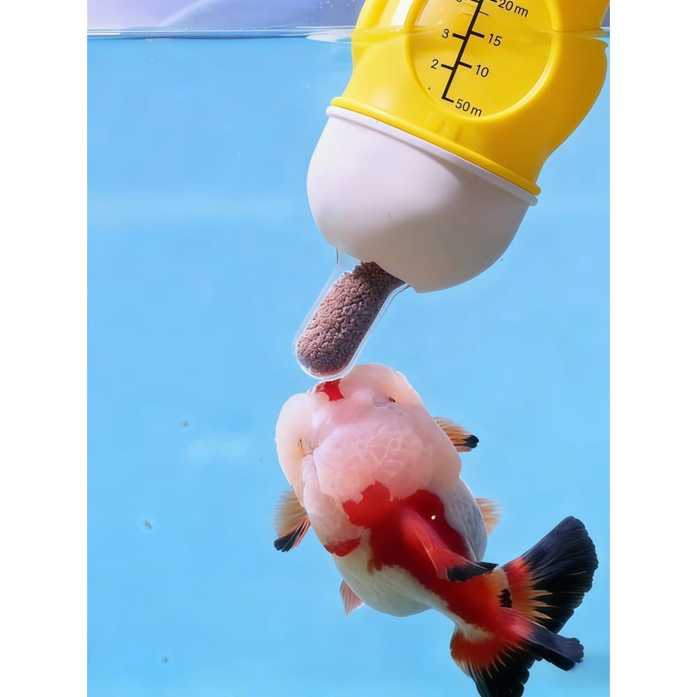 [Ferramenta útil para alimentação de peixes] Alimentador de peixes com bico Garrafa de leite Pequeno alimentador de tanq