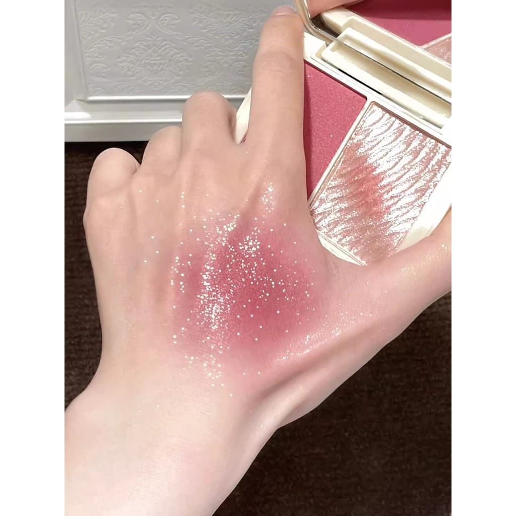 Ouro quebrado ameixa azeitona pele temperamento psiquiatra cor novo duplo Blush alto brilho fúcsia em camadas sombra sob