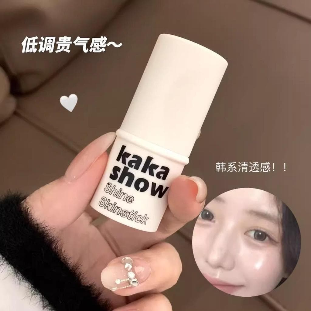 Estilo coreano água brilhante pele iluminador rosto iluminando olhos perolado fino piscando rosa Blush creme contorno de
