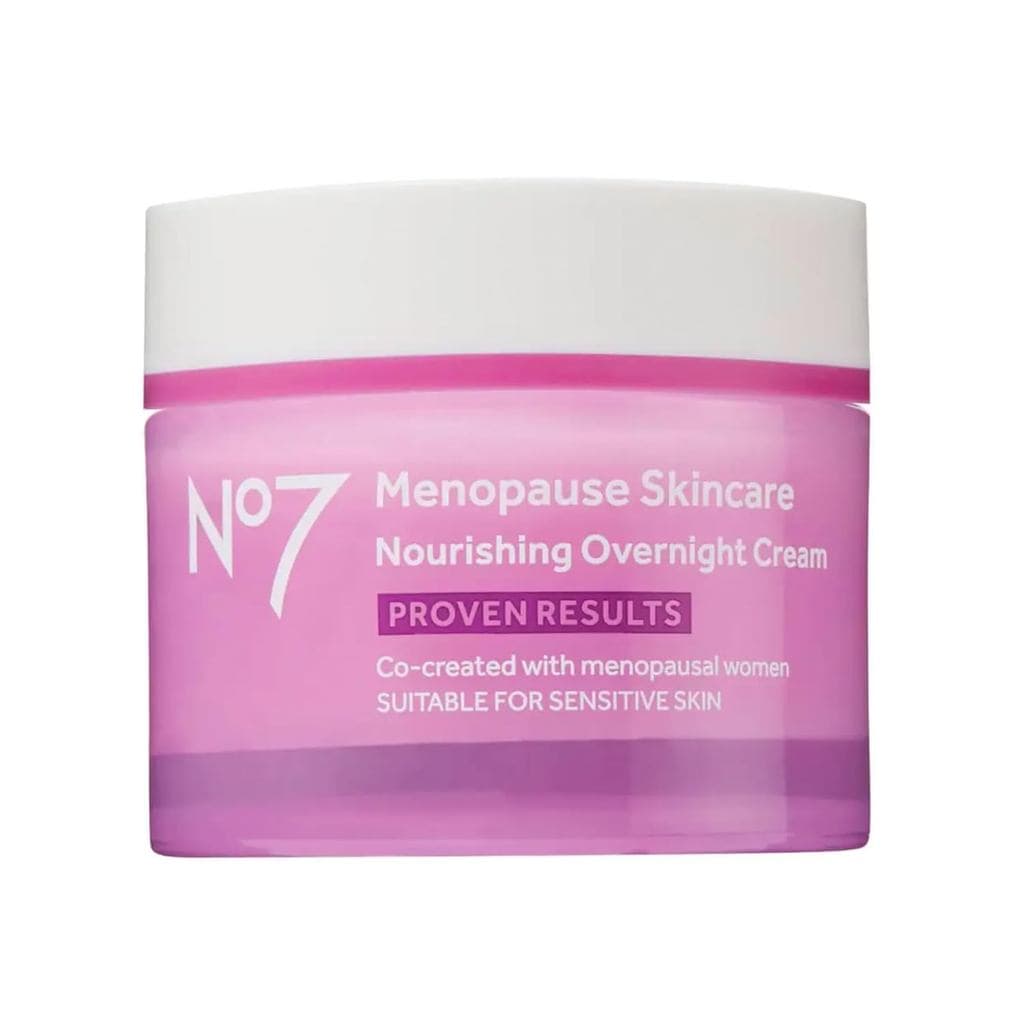 No7 Cuidado para a Menopausa - Hidratante Noturno Nutritivo com Ácido Hialurônico para Mulheres Secas e Sensíveis em Men