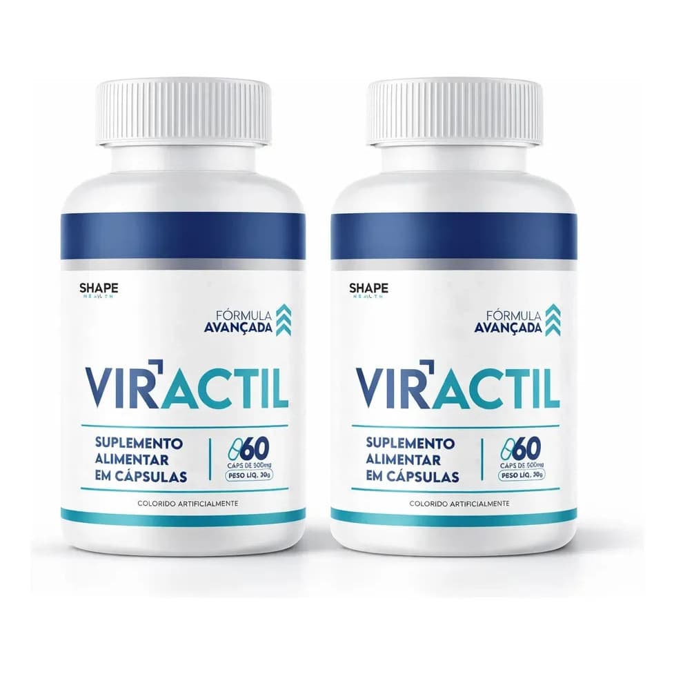2x Viractil 60 Cápsulas - Performance Masculina - Eleve Seu Desempenho - - Viractil
