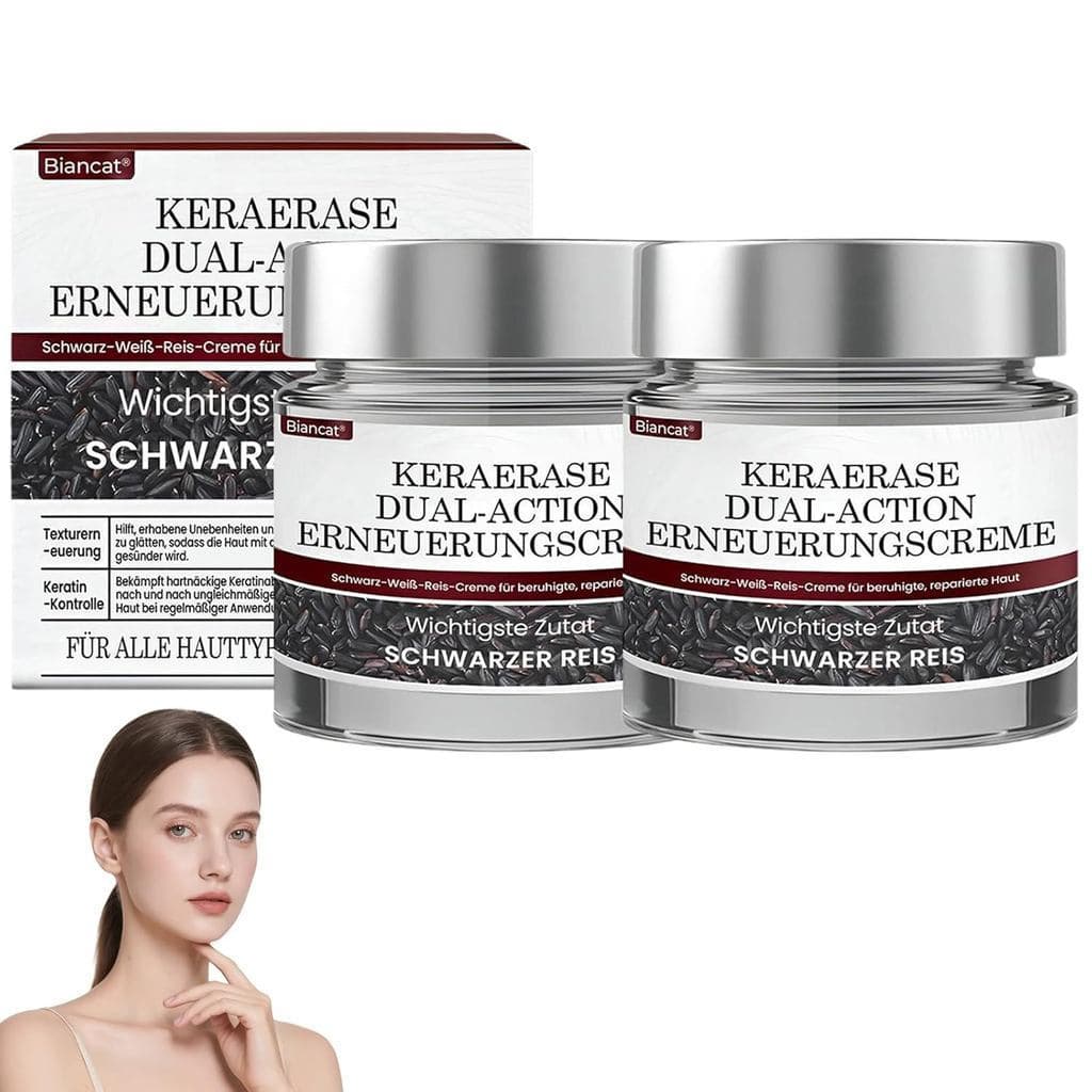 BiancatKeraErase Essência Esfoliante Natural Pura para a Pele com Duplo Efeito Renovador, Firmadora, Hidratante, Adequad