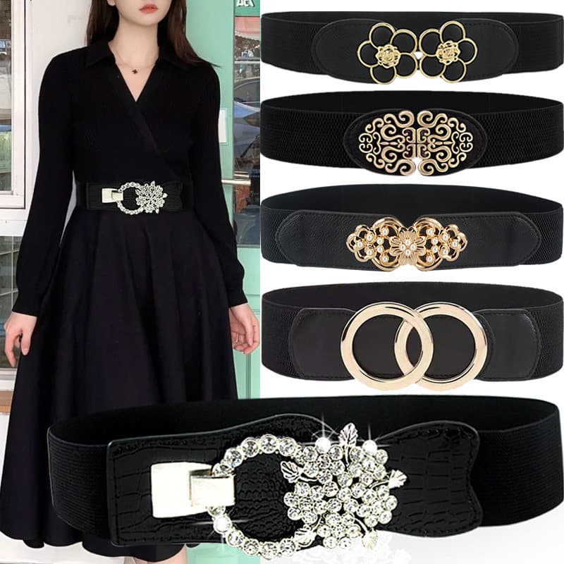 cinto feminino largo cinto feminino Mais fino olhar tamanho grande cinto vestido decorativo feminino simples flor cintur