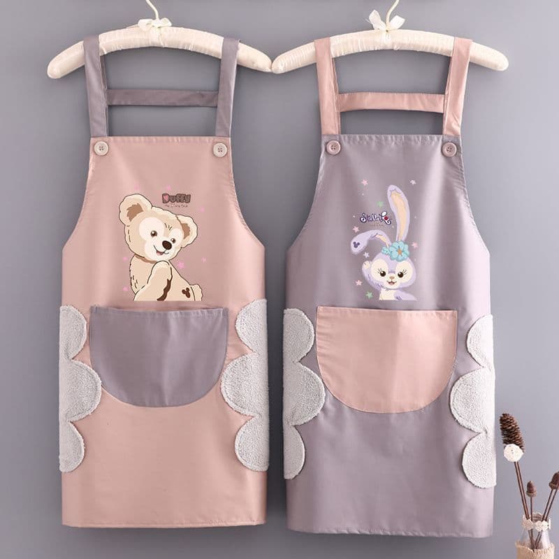 Avental impermeável cozinha doméstica à prova de óleo Workwear moda bonito Catering cozinhar tenda cintura das mulheres