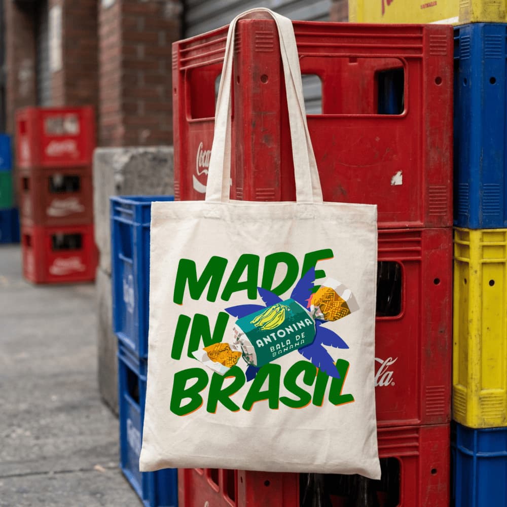 Bolsa Ecologica Ecobag Brasil Rio Praia 100% algodão