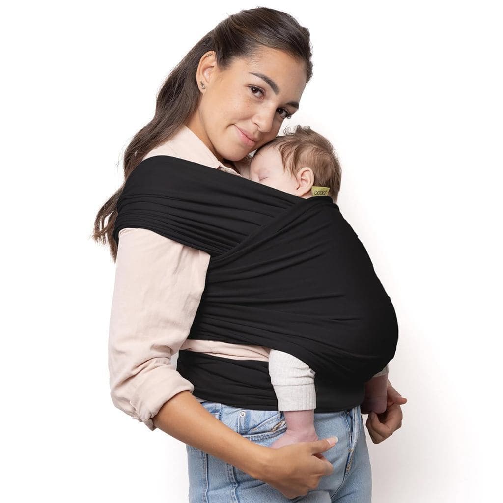 BobaBabyWrapCarrier – Canguru Original para Recém-Nascidos (7–35lbs), Macio, Seguro, Mãos Livres e Ergonômico, Ideal par