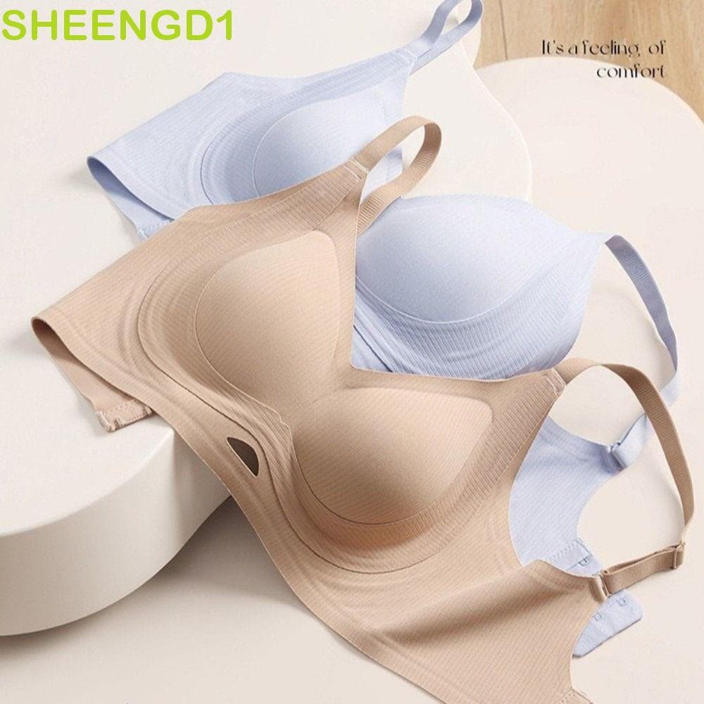 Sutiã Push Up Sem Fio SHEENGD1 , Roupa Íntima Em V Profundo À Prova De Choque Para Mulheres , De Suporte Costura Anti-Fl
