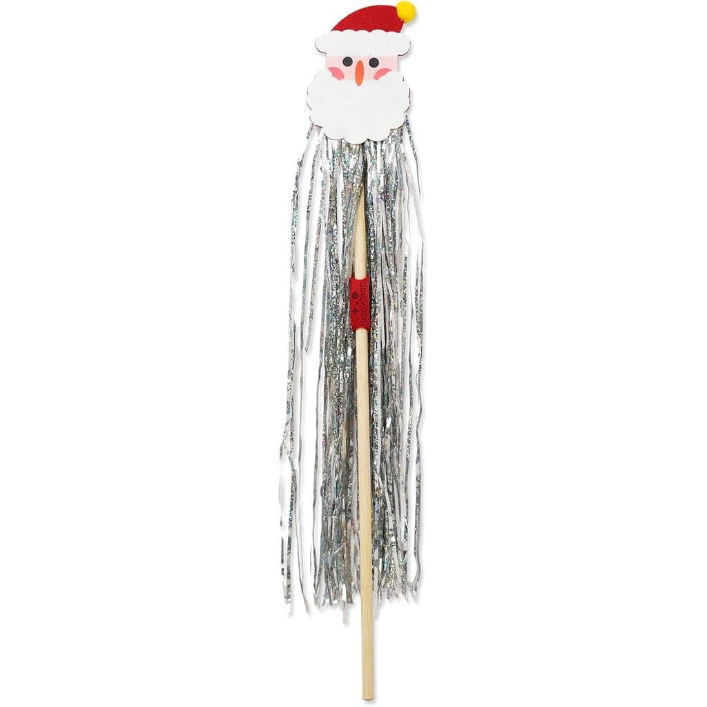 Varinha de Brinquedo para Gato de Natal WUGO com Fita Interativa, Varinha de Natal com Fantasia de Papai Noel para Gatin