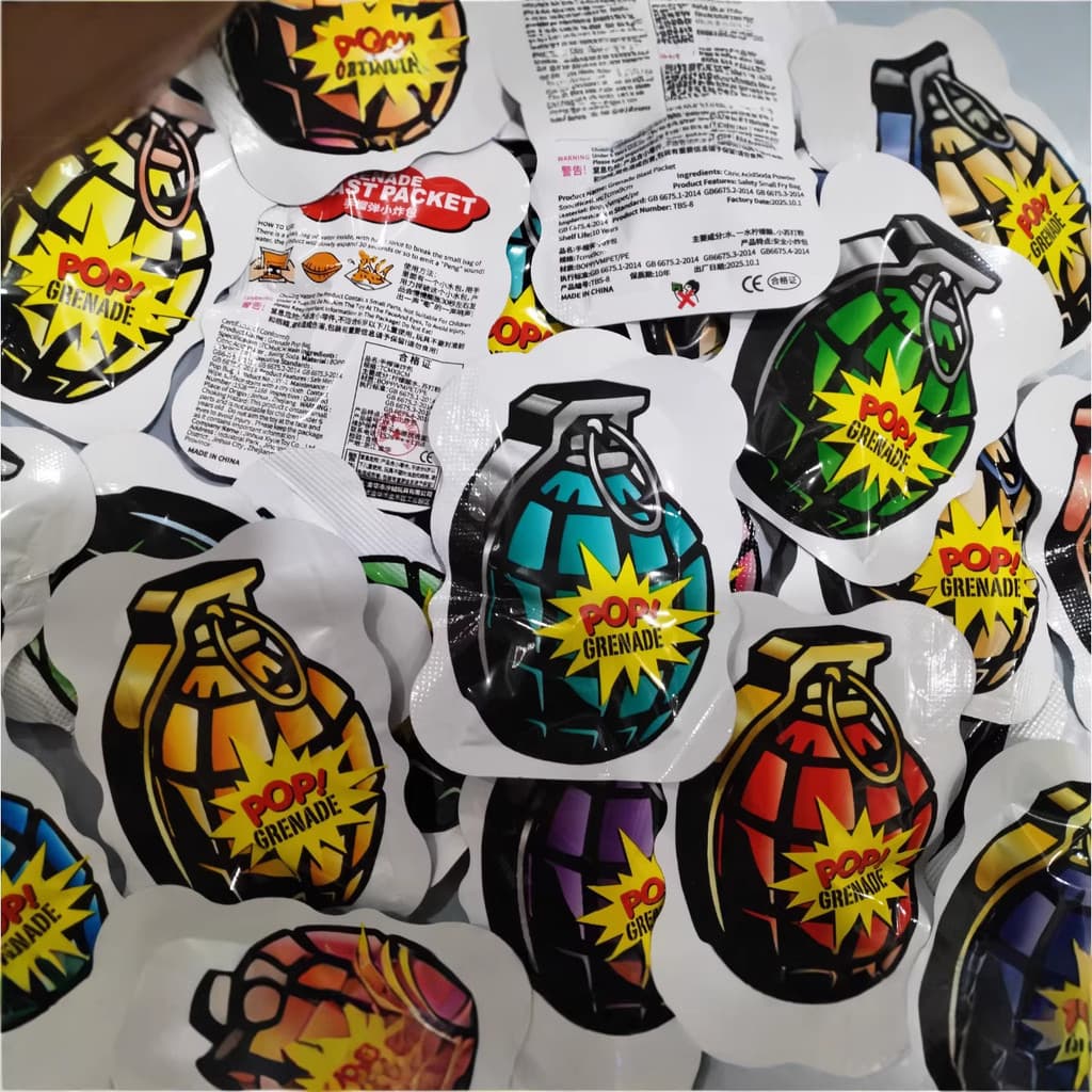 Granadas de mão autoexplosivas, pequenos pacotes explosivos no atacado, balões explodíveis, brinquedos realistas de gran