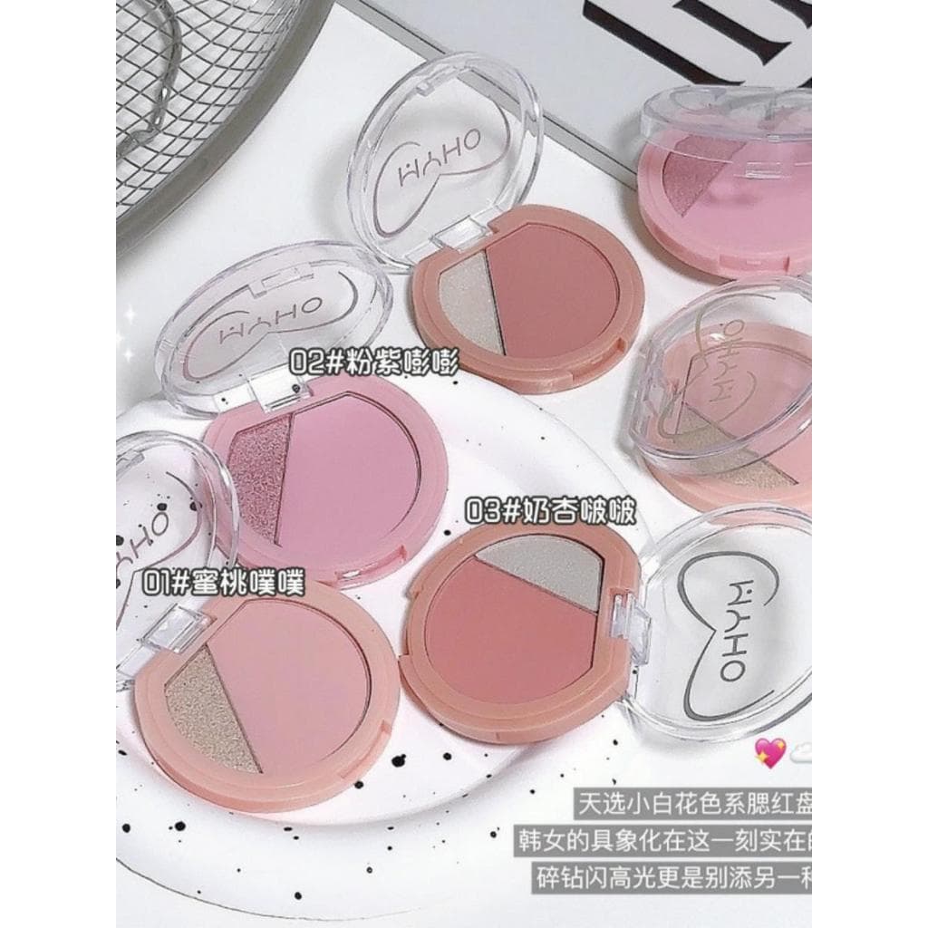 Nova paleta de maquiagem rejuvenescedora MYHO, duas cores, peça única, multiuso, destaque, expansão de brilho, encolhime