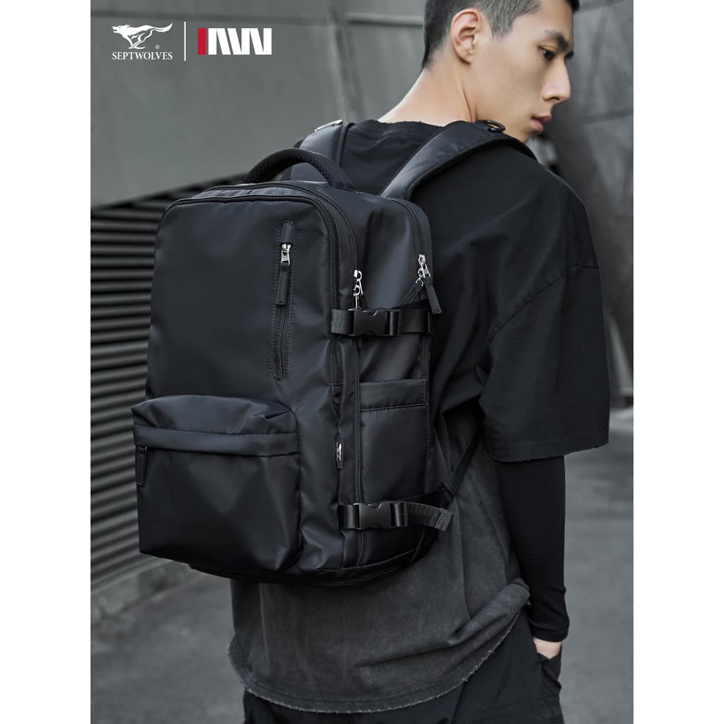Qipilang bolsa de computador para viagem de negócios, mochila masculina de grande capacidade, mochila Fashion, bagagem p