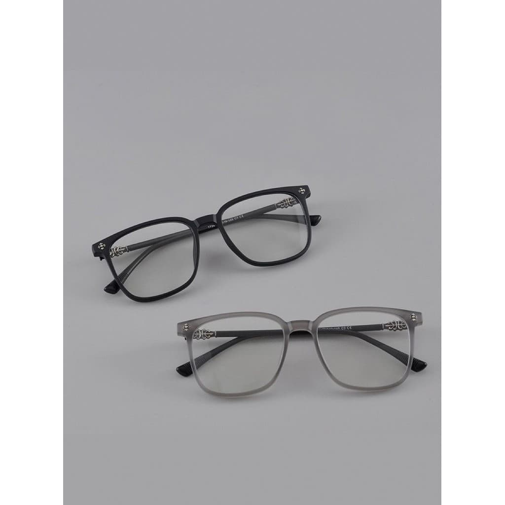 Versão coreana na moda Retro literário Anti-azul-ray óculos de leitura TR quadrado grande quadro óculos Unisex rosto-apa