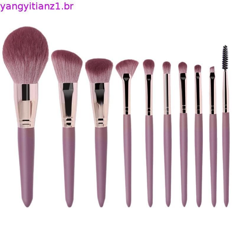 Conjunto de Pincéis de Maquiagem para Presente: 14 Pincéis Profissionais de Maquiagem, Conjunto de Pincéis de Fibra Vege