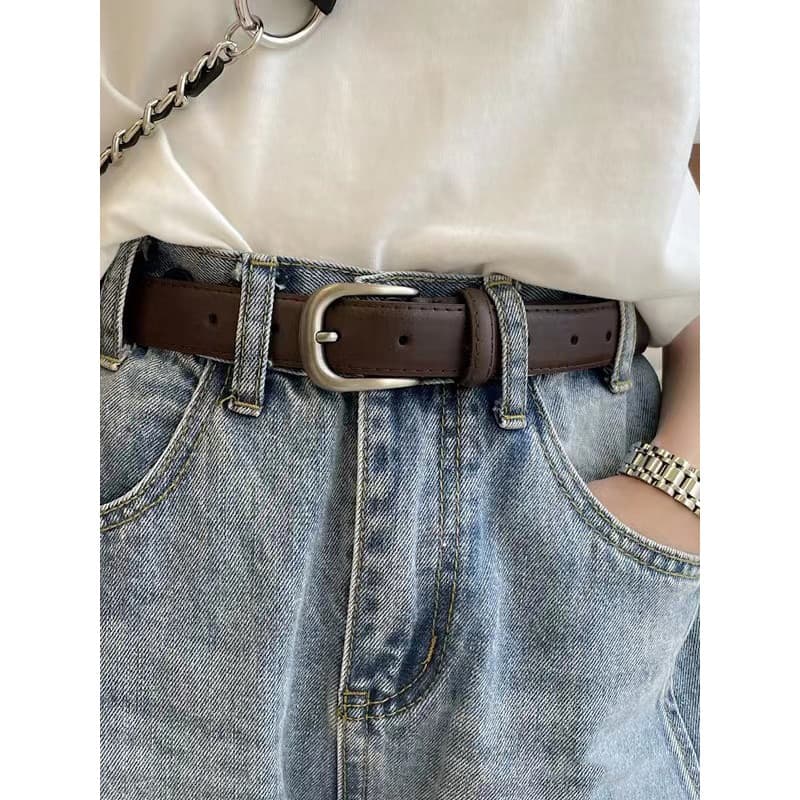 2026 novo estilo versão coreana cinto de estudante Retro All-Match simples jeans cinto senhoras cinto decorativo jeans