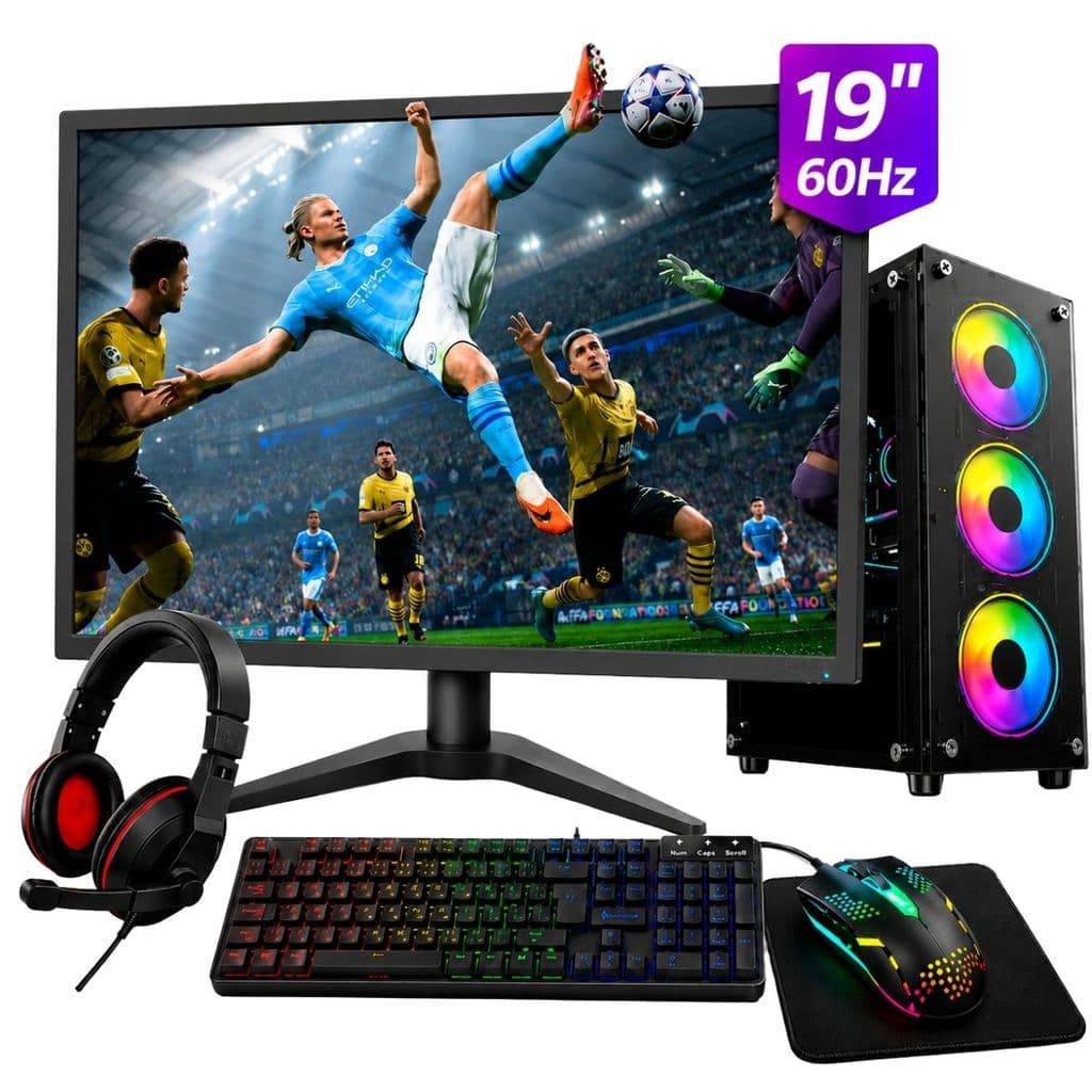 PC Gamer i7 3ª Geração GPU RX580 RAM 16GB 512GB SSD Windows 11 Computador Completo