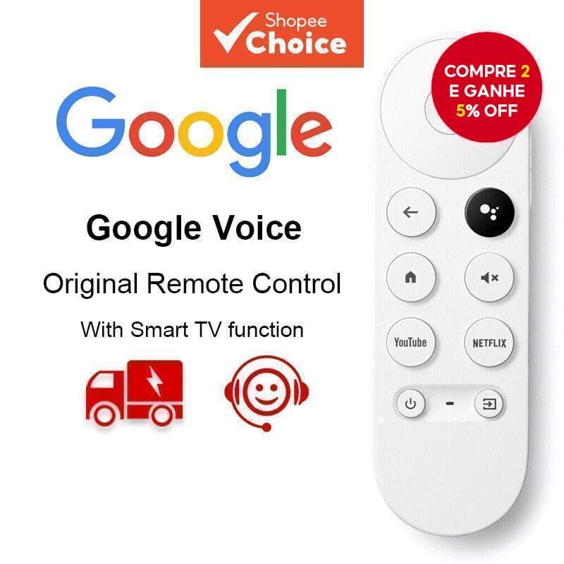 G9N9N Para Chromecast Com Controle Remoto Bluetooth De Voz Google TV GA01920-US