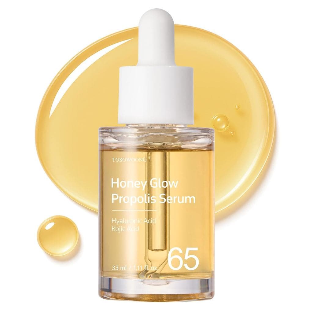 TOSOWOONG Honey Glow 65% Propolis Serum, Ácido Hialurônico, Ácido Kójico, Niacinamida, Hidratante Facial Calmante para P