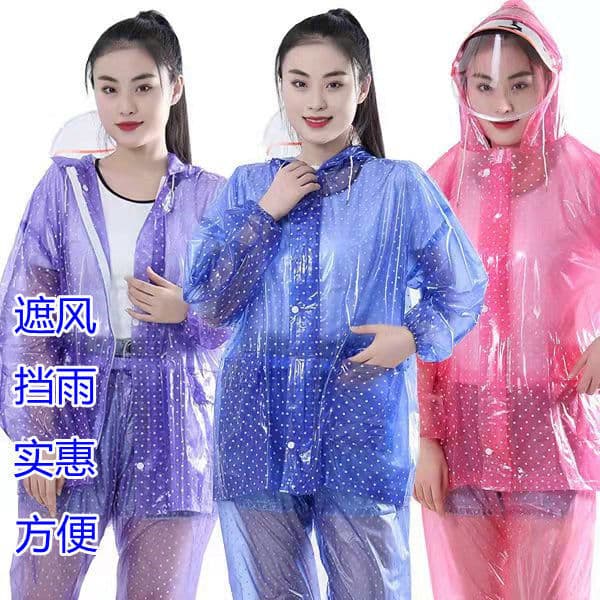 Capa de chuva calças de chuva terno feminino engrossado adulto longo corpo inteiro à prova de chuva à prova dwaterproof