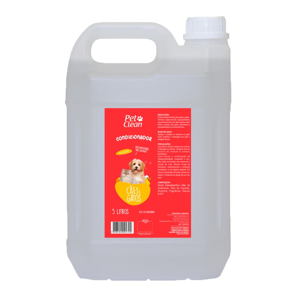 Condicionador para Cachorro e Gato Pet Clean 5 Litros Pet Shop - Rende Mais, Economico