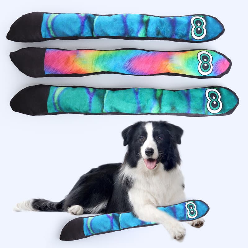 Brinquedos para animais de estimação de venda quente Cobra Plush Sound Paper Dog Toys Som Auto-Happy Bite-resistente Dog
