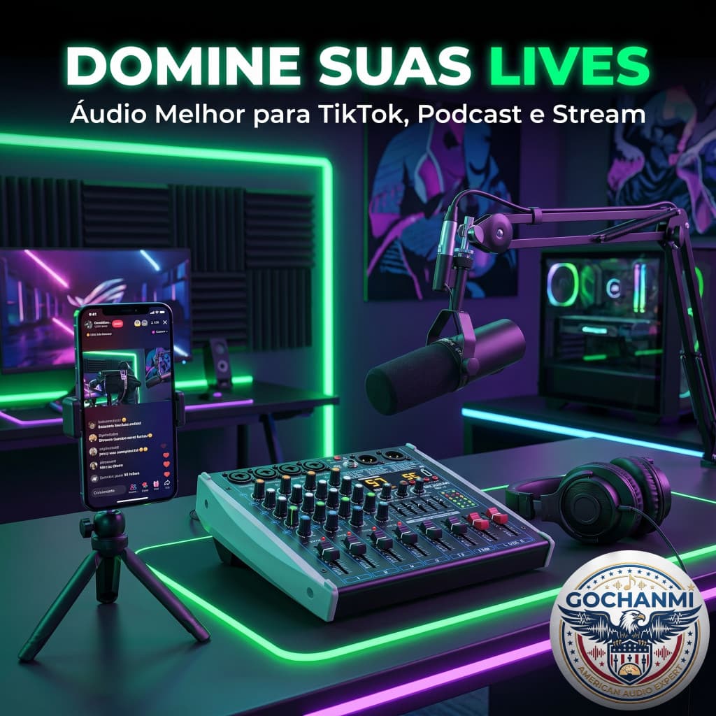 Mixer MX4 Mesa de Som 4 Canais Com Entrada XLR P10 E Gravação USB