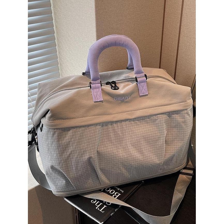 Bolsa especial de yoga feminina cinza bolsa de viagem de curta distância feminina grande capacidade natação ginásio saco
