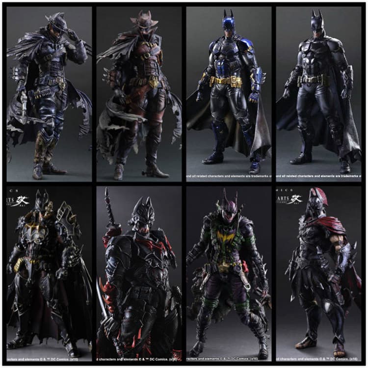 Batman Arkham recarregado Samurai Spartan Catwoman Bain PA alterado para DC Funeral Relógio Figura de ação Modelo
