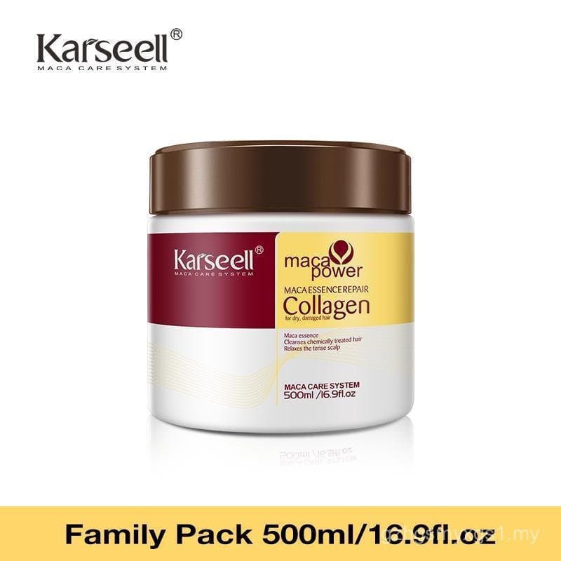 Máscara Capilar Kassel - Cuidado Profundo com Colágeno MACA para Cabelos Secos.