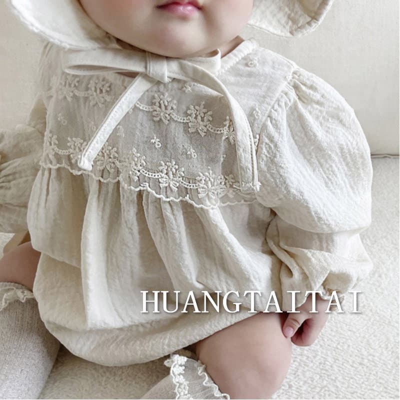 Infantil versão coreana estilo princesa macacão bebê menina primavera outono renda puro algodão estilo ocidental macacão