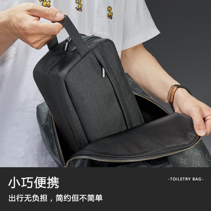 Bolsa de higiene masculina de negócios de grande capacidade para viagem, à prova d'água, portátil, multifuncional, para