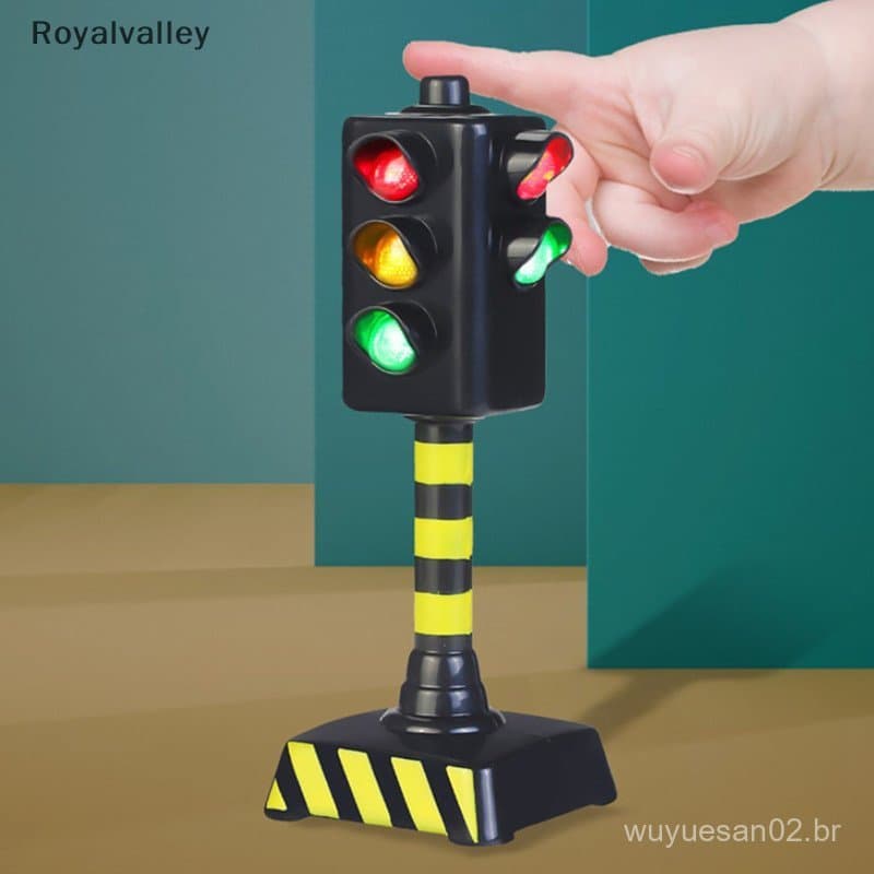 [Royalvalley] Sinais De Trânsito Infantis Câmera De Velocidade Leve Com Regra LED Musical BR