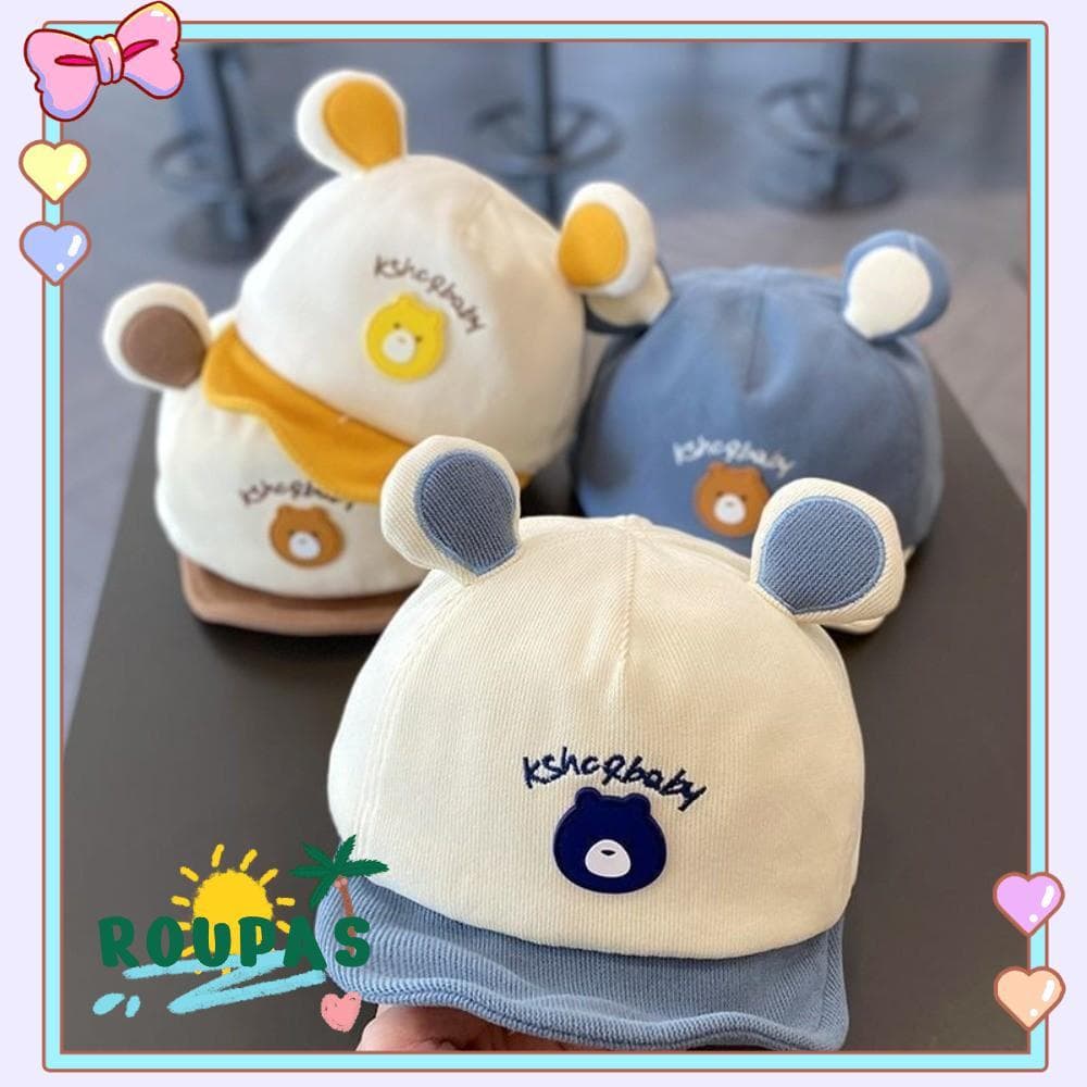 Boné De Beisebol ROUPAS Para Bebê , Chapéu De Sol De Animal Fofo De Urso De Desenho Animado , Com Orelhas Casual Infanti