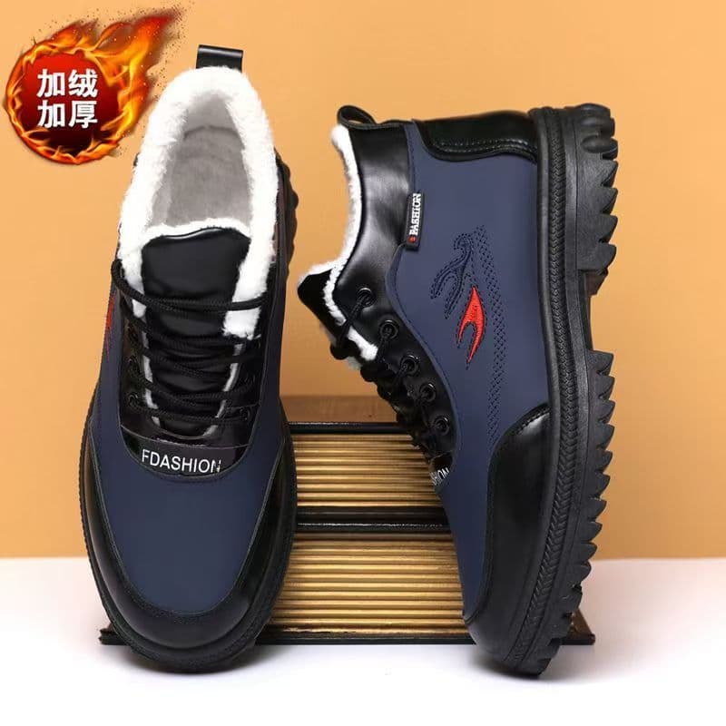 2025 inverno forro de lã masculino engrossado Martin botas engrossado quente de alta qualidade botas ao ar livre antider