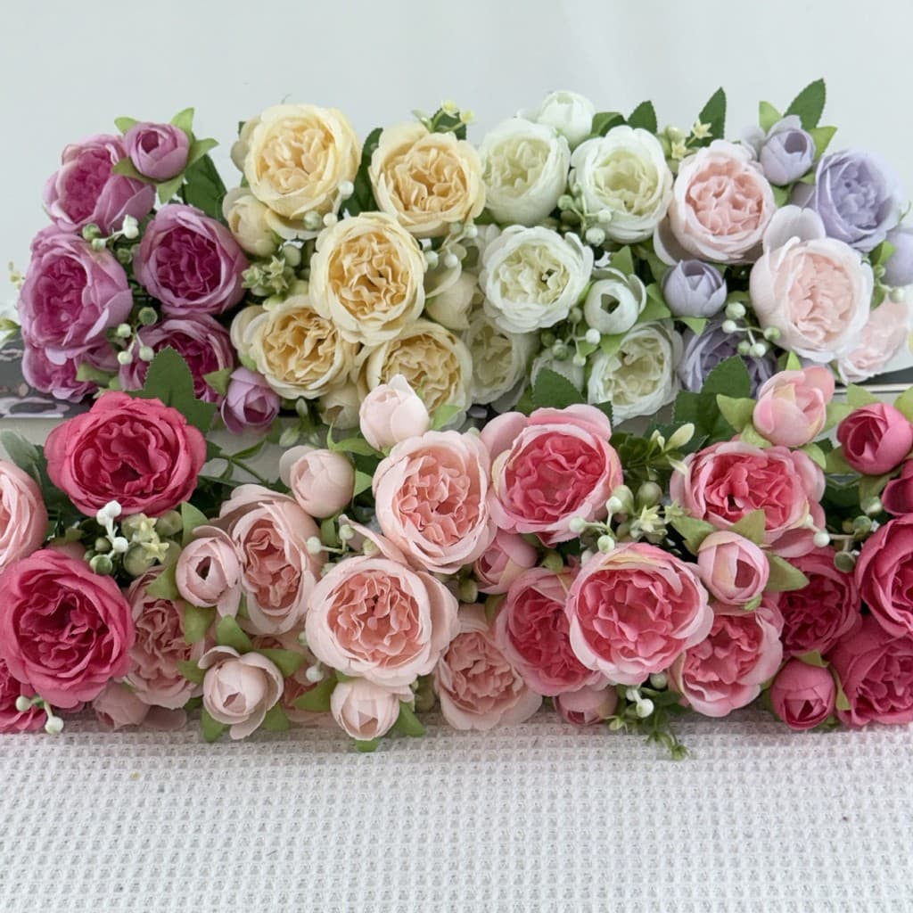 Novo estilo comércio exterior atacado simulação flor Cross-Border buquê de casamento de venda quente pequena flor persa