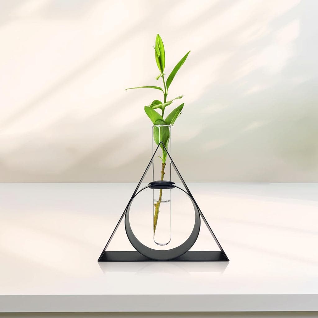Vaso de Propagação em Tubo de Metal Único com Tema de Mágico, Decoração Fofa para Casa, Pequeno Vaso de Flores para Mesa