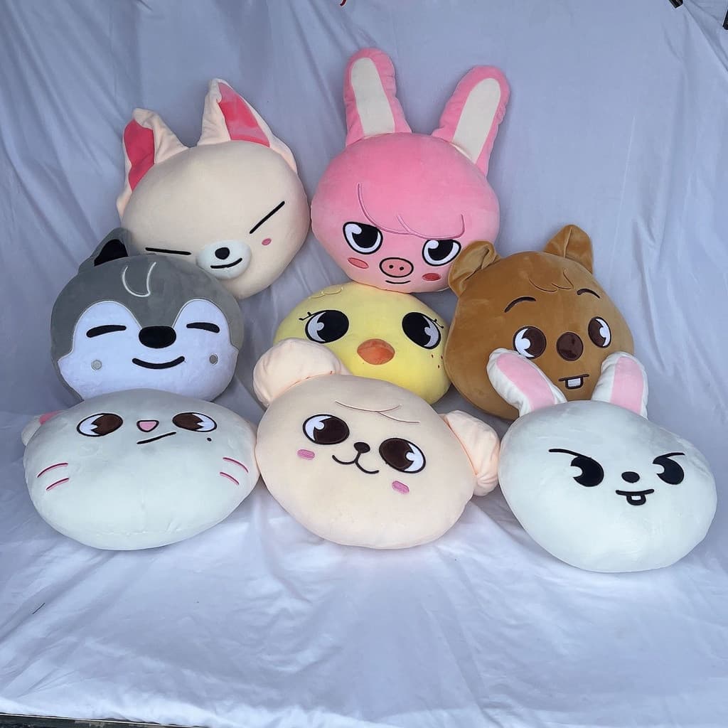 Kpop Stray Kids Skz Cartoon Almofada De Boneca Fofa