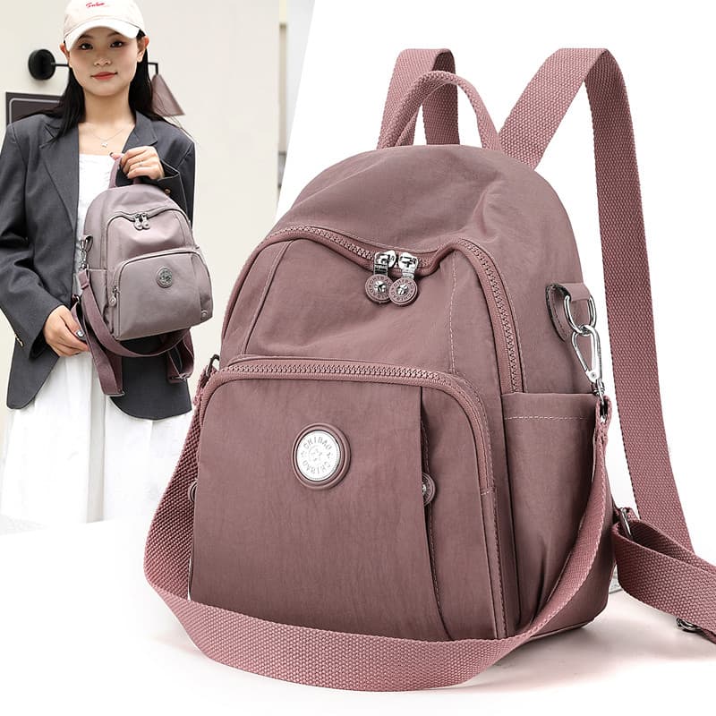 2025 novo estilo senhoras mochila de grande capacidade moda Casual impermeável resistente ao desgaste leve Oxford pano A