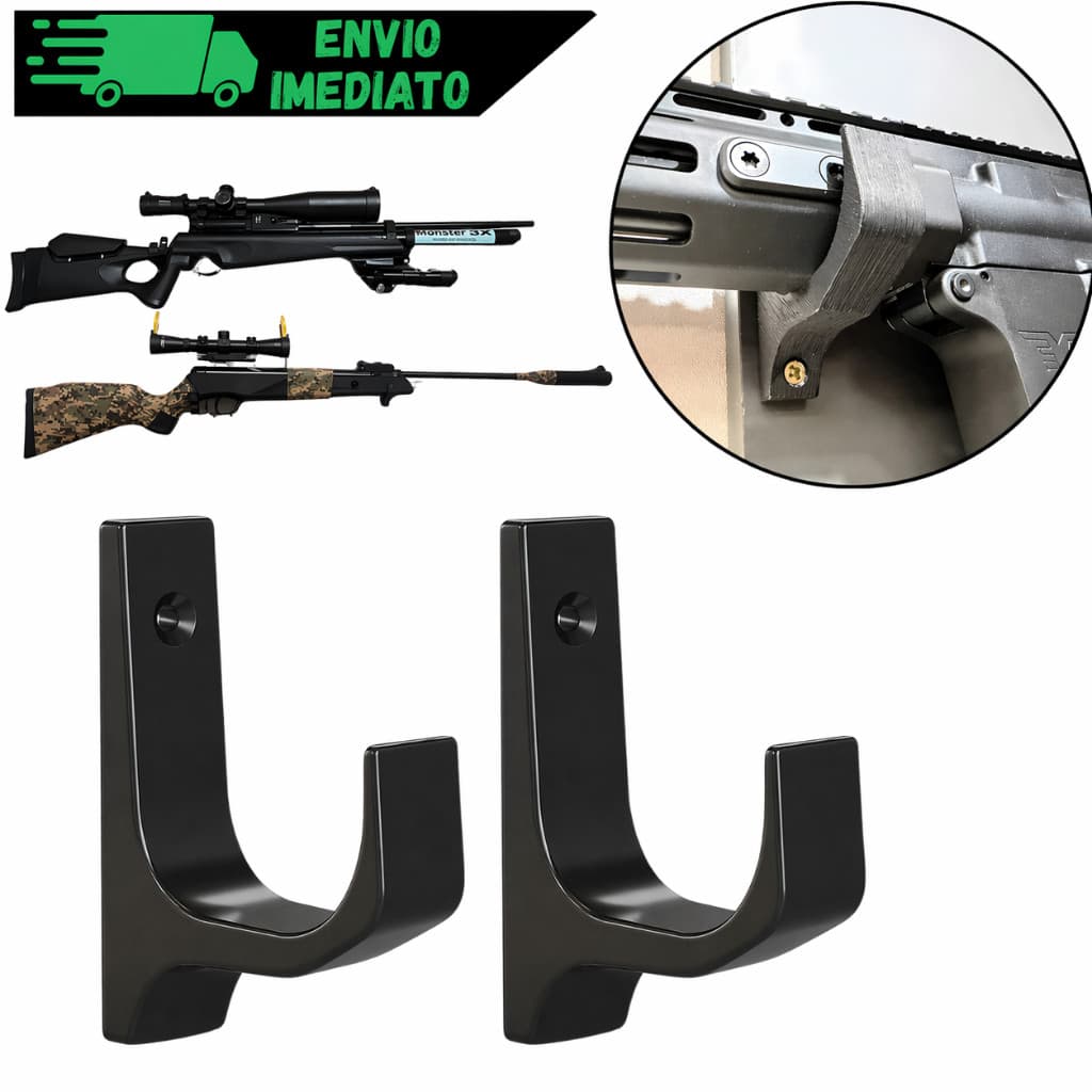 Suporte De Parede Para Rifle Espingarda Carabina De Pressão Para Arma Longa ABS Reforçado Universal