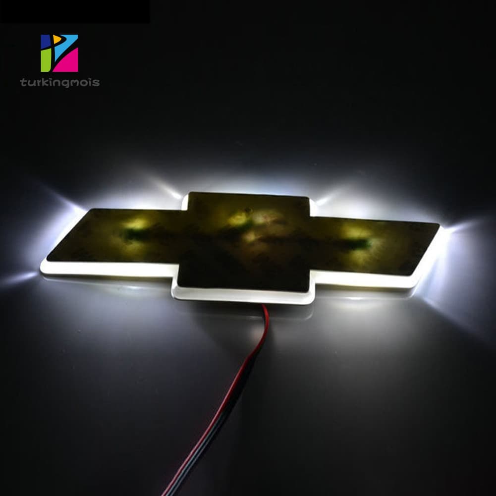 ZTUR_ 3D LED Estilo De Carro Emblema Traseiro Logotipo Decalque Lâmpada De Luz Para Chevrolet Cruze