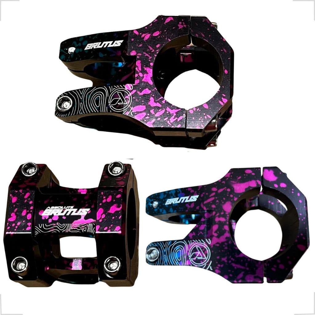 Mesa Absolute Brutus 3 35x35mm Alumínio Bike MTB DH Grau Freeride Curta Preto Fosco Suporte Guidão