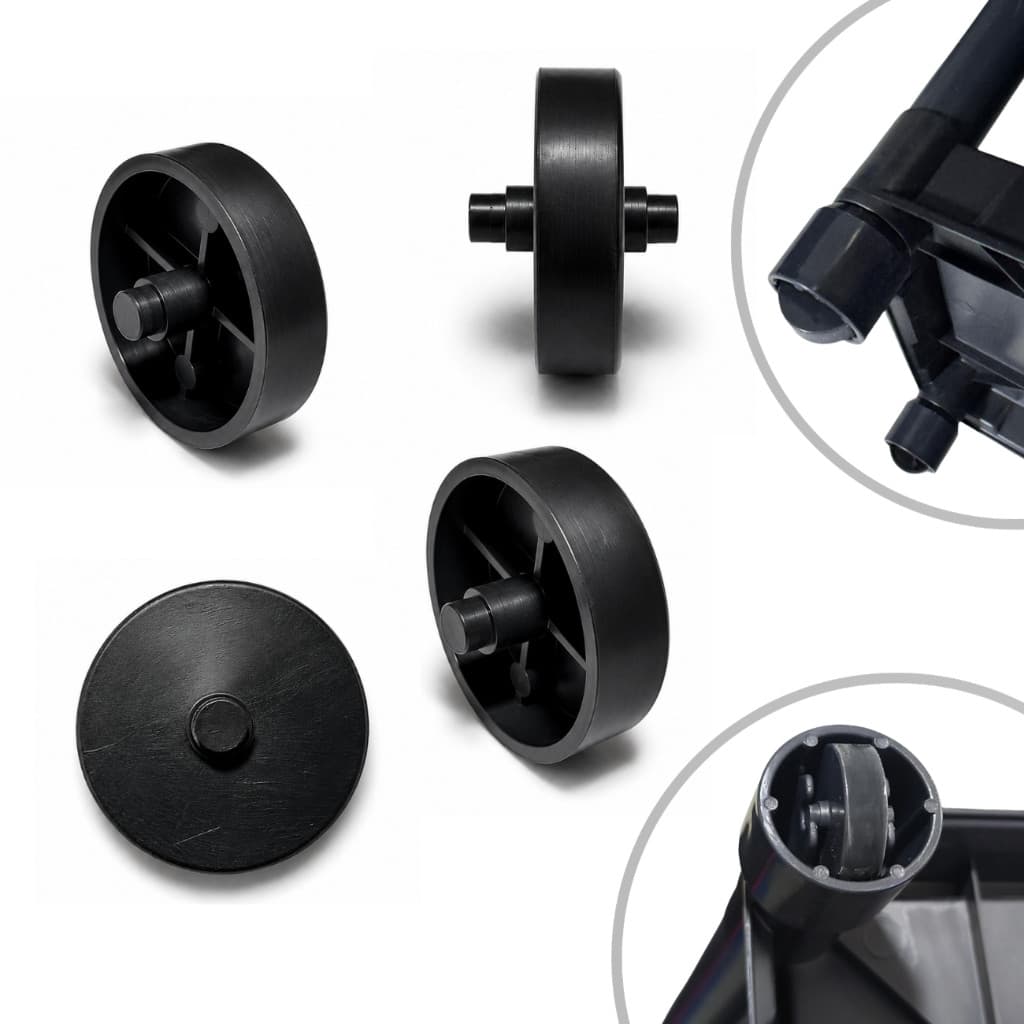 4 Unidades de Rodinhas Roda Rodas Para Prateleira Estante Unishop Kit
