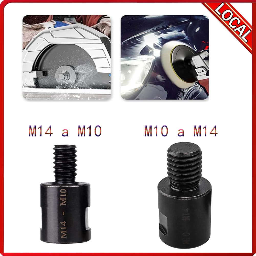 Conversor de eixo rosqueado para rebarbadora M14 para M10/M10 a M14 CRV Material de aço não é fácil de cair
