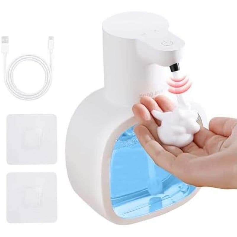 Distribuidor Automático De Sabonete Líquido , 17 Onças/500 Ml Recarregável Sem Toque Com 4 Níveis Ajustáveis & amp ; IPX