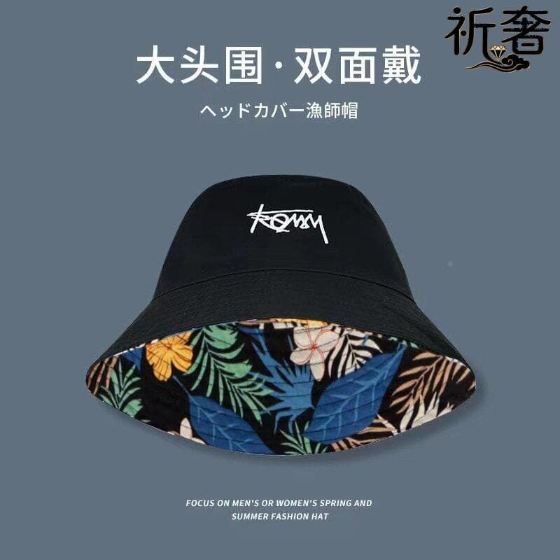 boné bone feminino Grande circunferência da cabeça balde chapéu masculino na moda primavera verão japonês balde chapéu